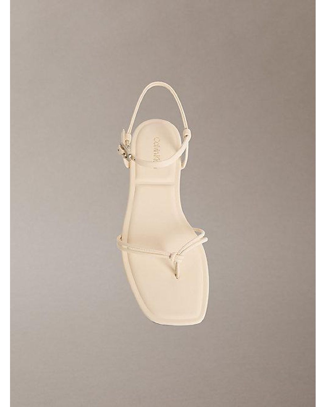 Calvin Klein Multicolor Ck Provence Square Toe Flat Sandals