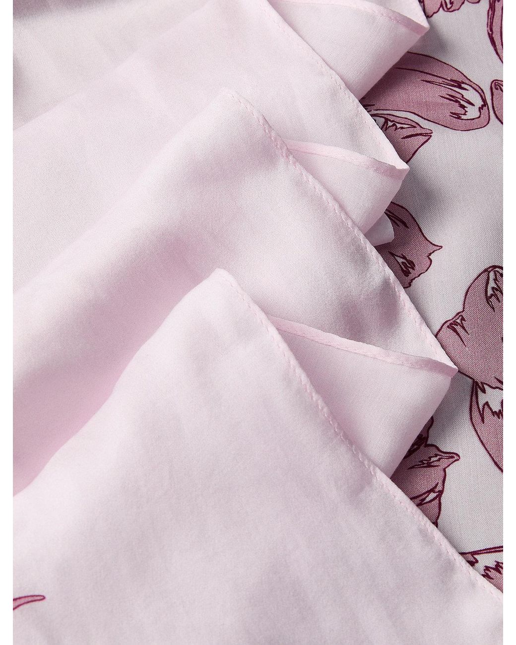 Sciarpa Quadrata Con Logo Floreale di Calvin Klein in Gray
