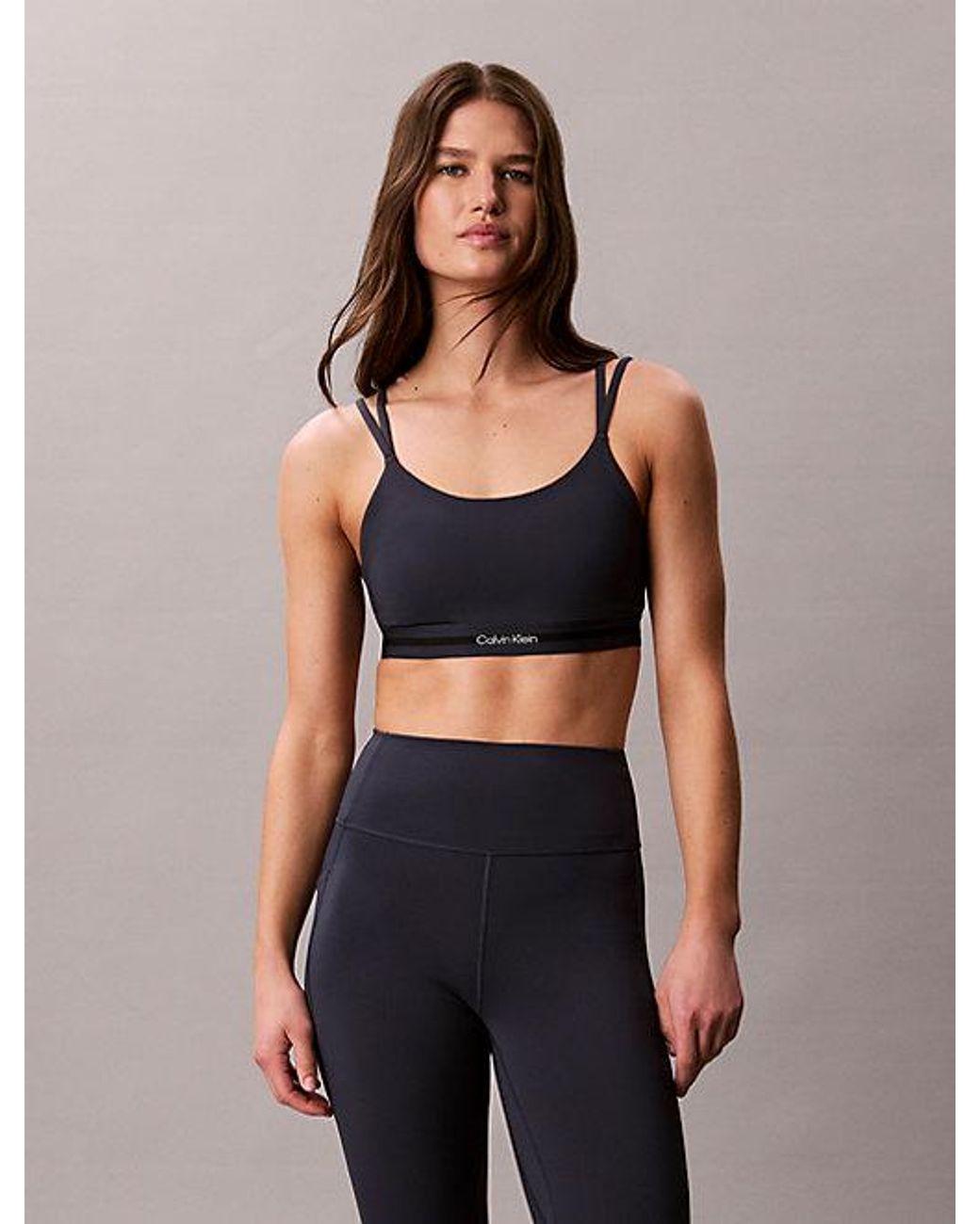 Calvin Klein Blue Sport Low Support Quick Dry Sports Bra
