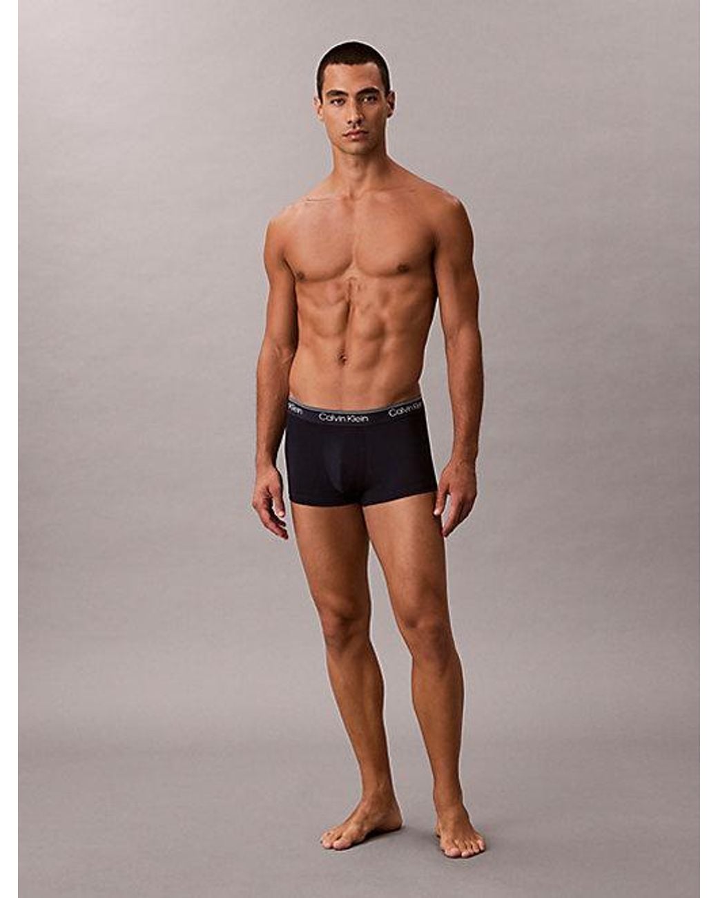 Calvin Klein 5-Pack Lage Taille Boxers in het Blue voor heren