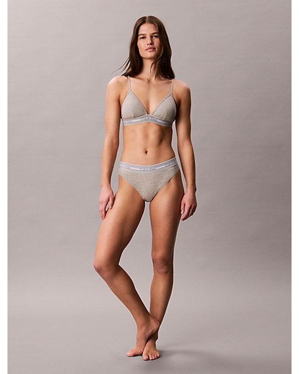 Calvin Klein Multicolor Thong Icon Cotton Modal Stripe Rib