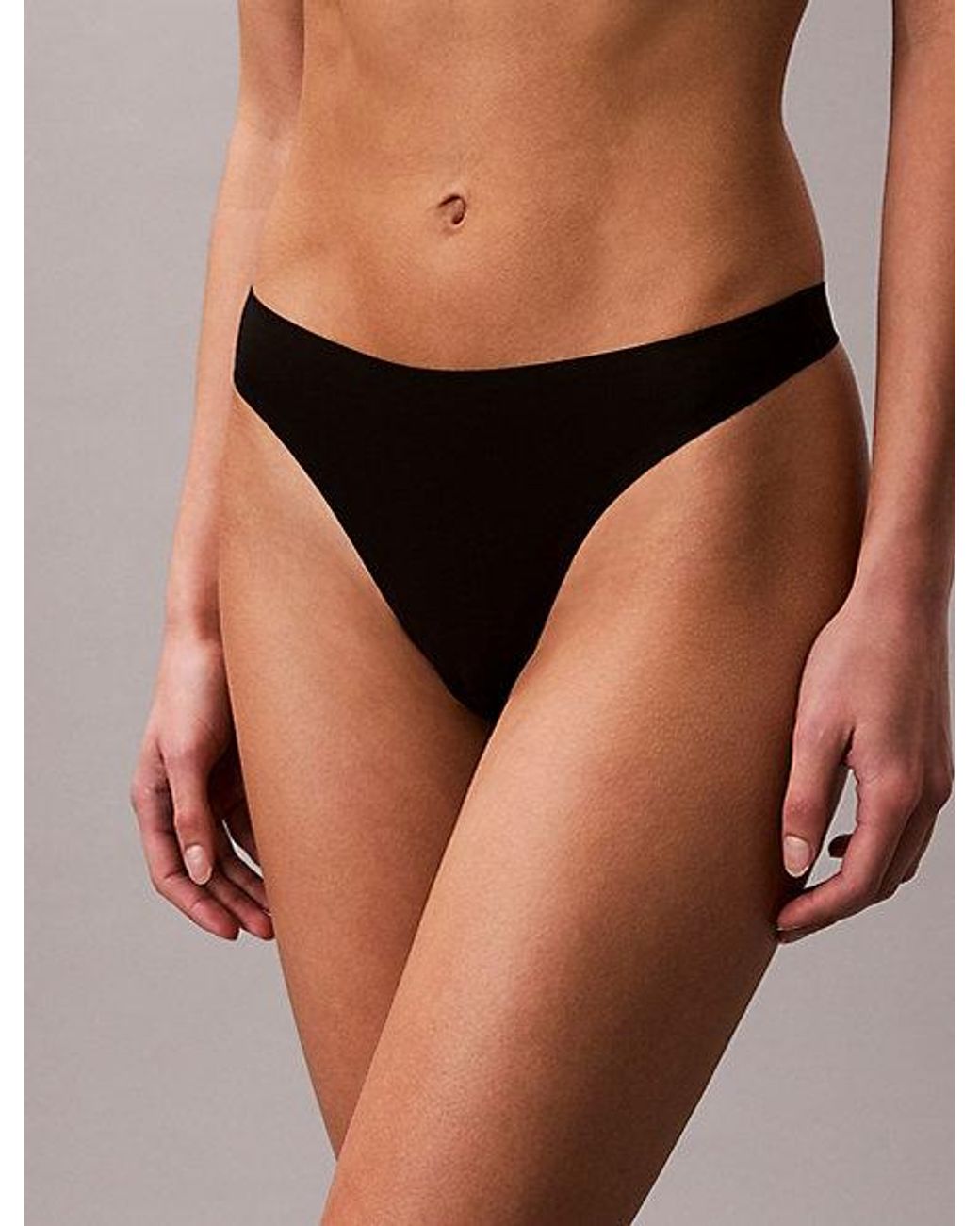 Calvin Klein Brown Thong Perfectly Fit Ultra Light