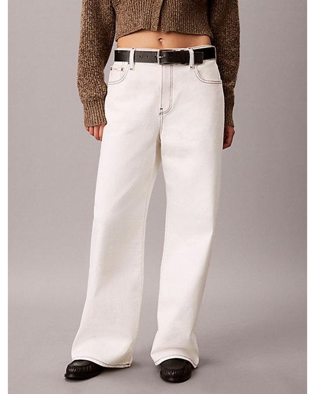 Calvin Klein Natural Jeans Wide Leg Jeans