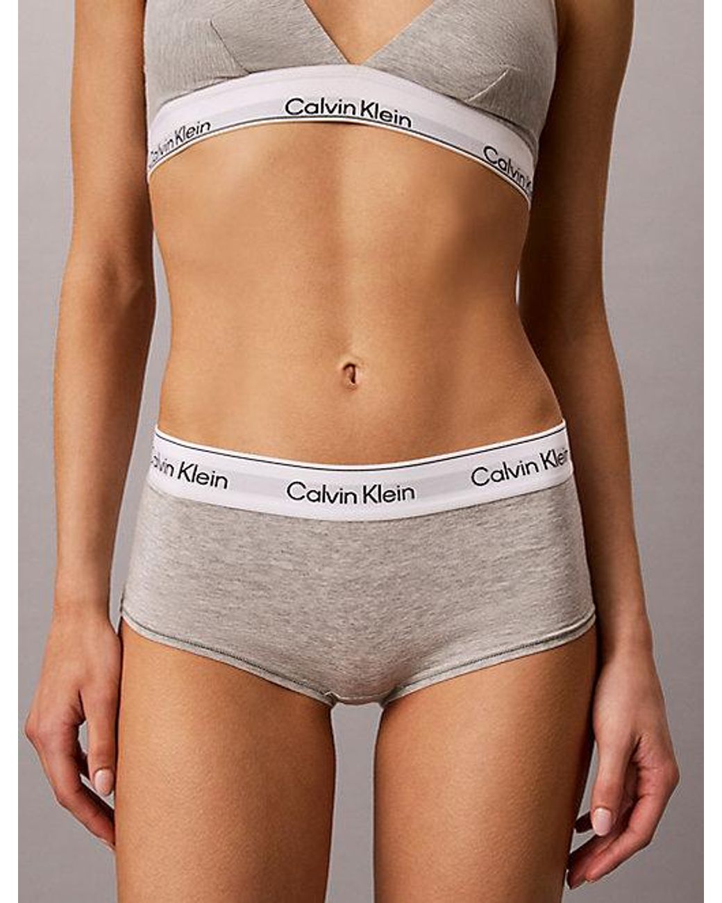 Calvin Klein Brown Boy Shorts Icon Cotton Modal