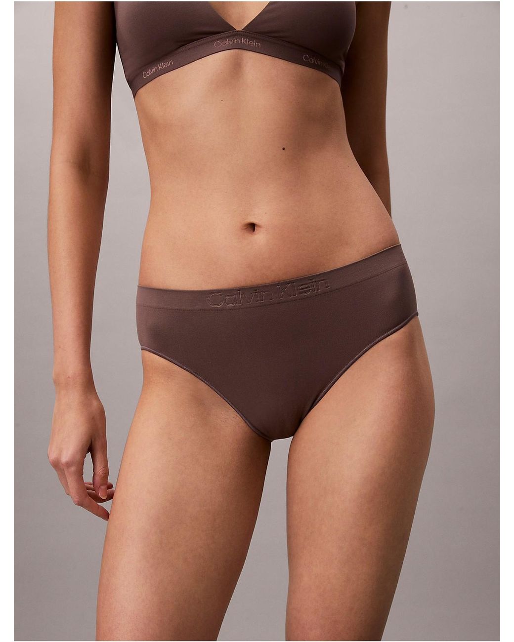 Calvin Klein Gray Bonded Flex Bikini