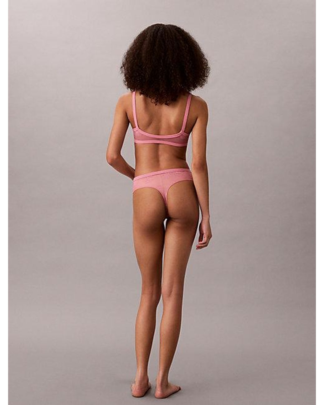 Calvin Klein Multicolor High Leg Thong Eternal Floral Lace