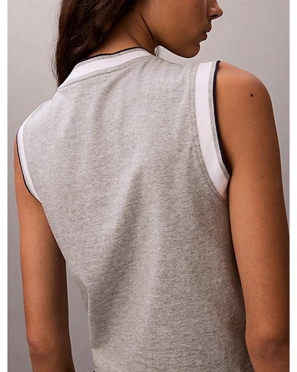 Calvin Klein Multicolor Jeans Sporty Ringer Tank Top