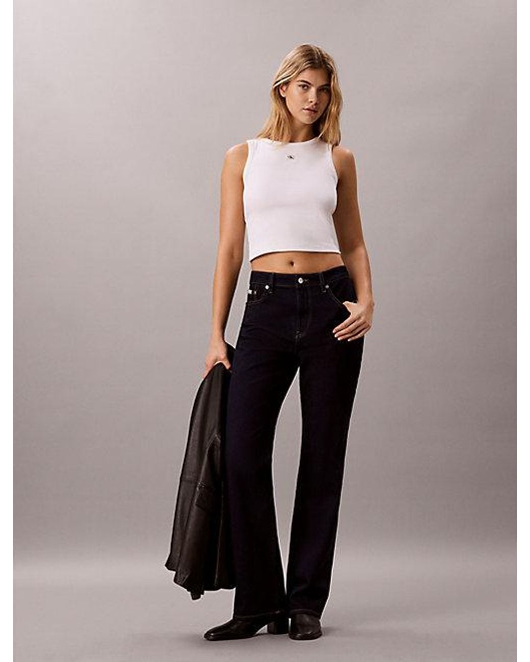 Calvin Klein Multicolor Jeans High Rise Straight Jeans