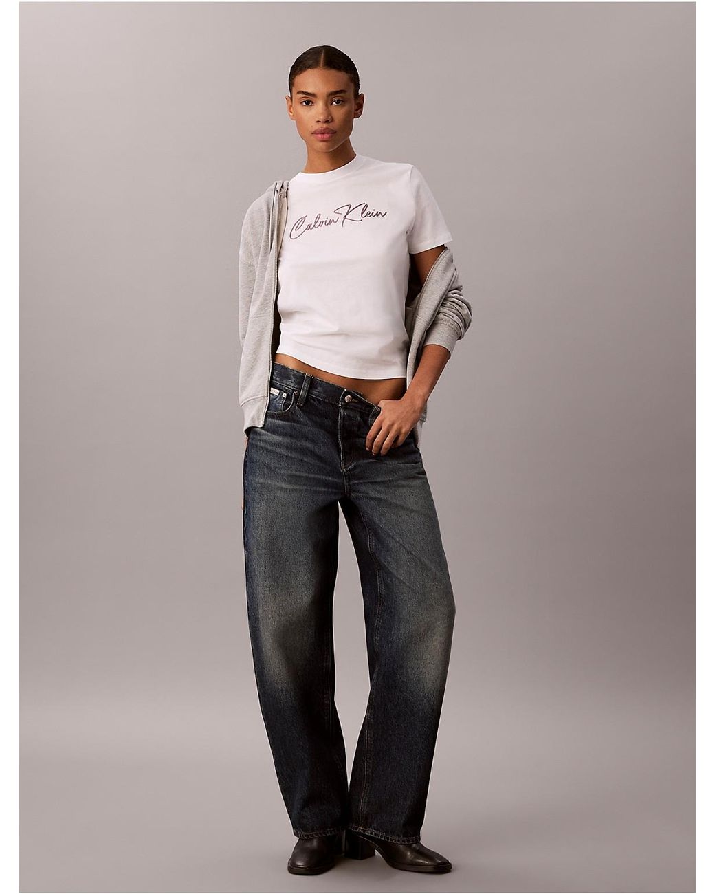 Calvin Klein Multicolor Calvin Klein Embroidered Script Logo Tee