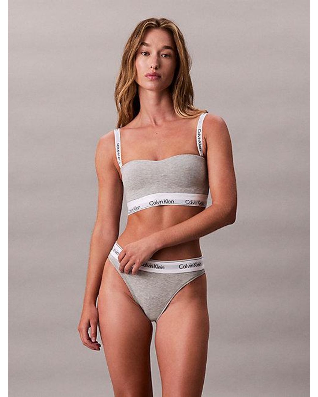 Calvin Klein Multicolor Bandeau Bralette Icon Cotton Modal