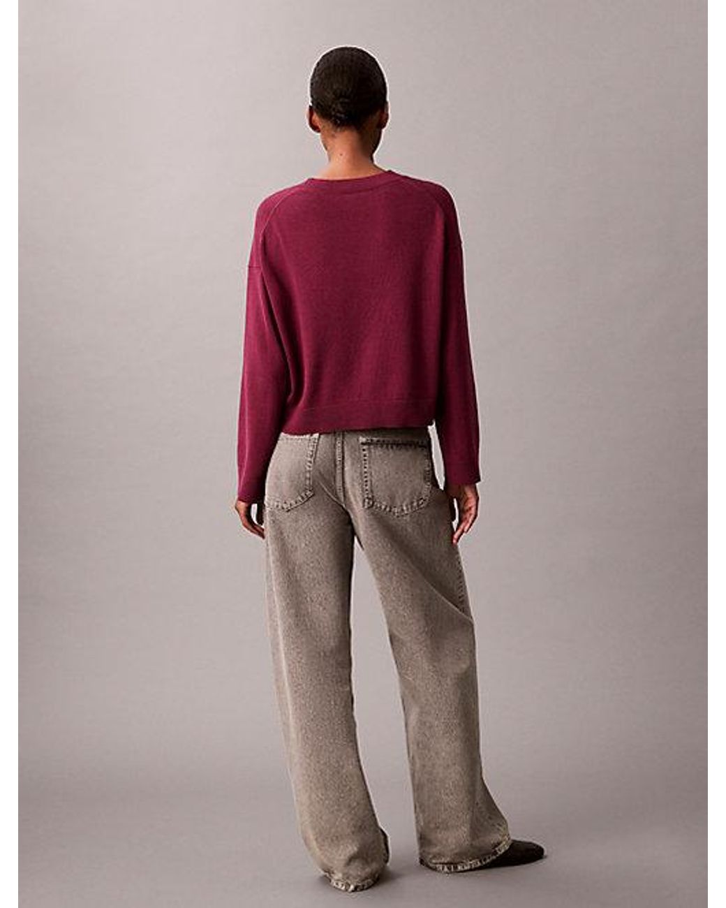 Calvin Klein Multicolor Jeans Smooth Cotton Monogram Jacquard Top