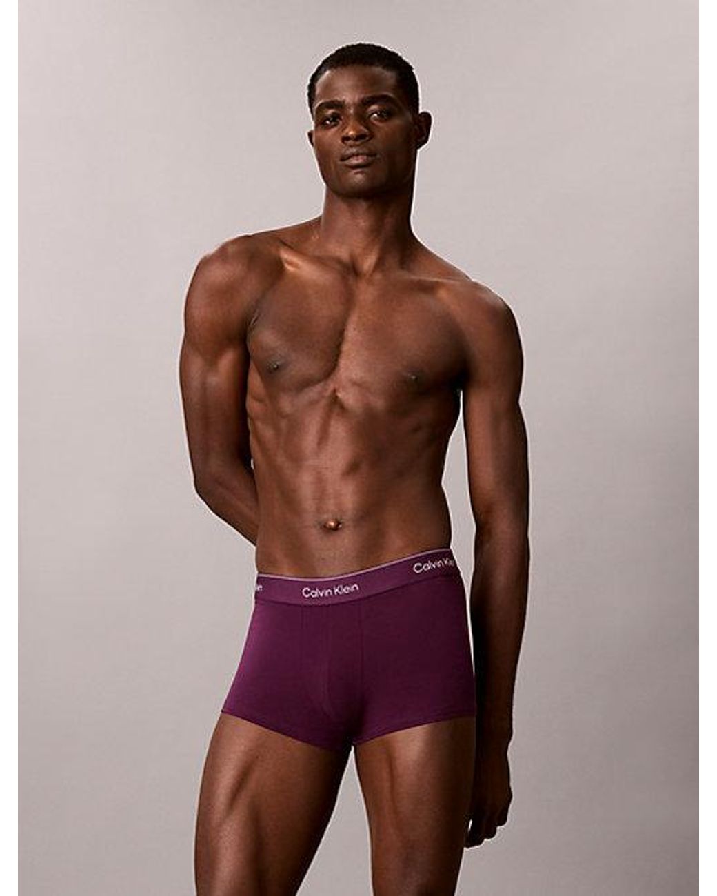 Calvin Klein Metallic 5 Pack Low Rise Trunks Icon Cotton Stretch for men