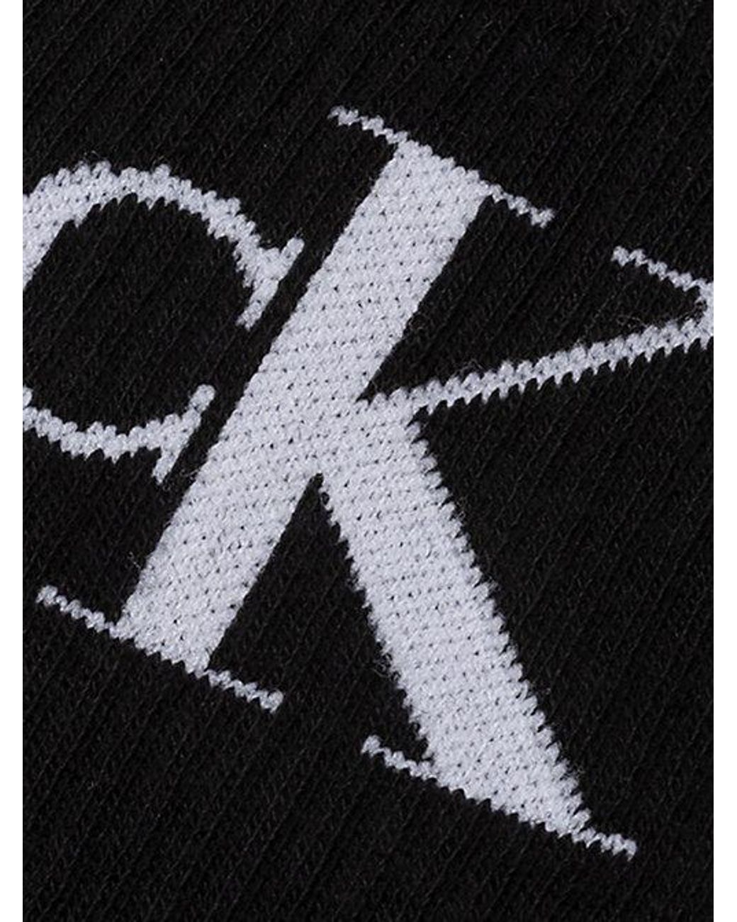 Calvin Klein Black 2 Pack Soft Cotton Stretch Crew Socks