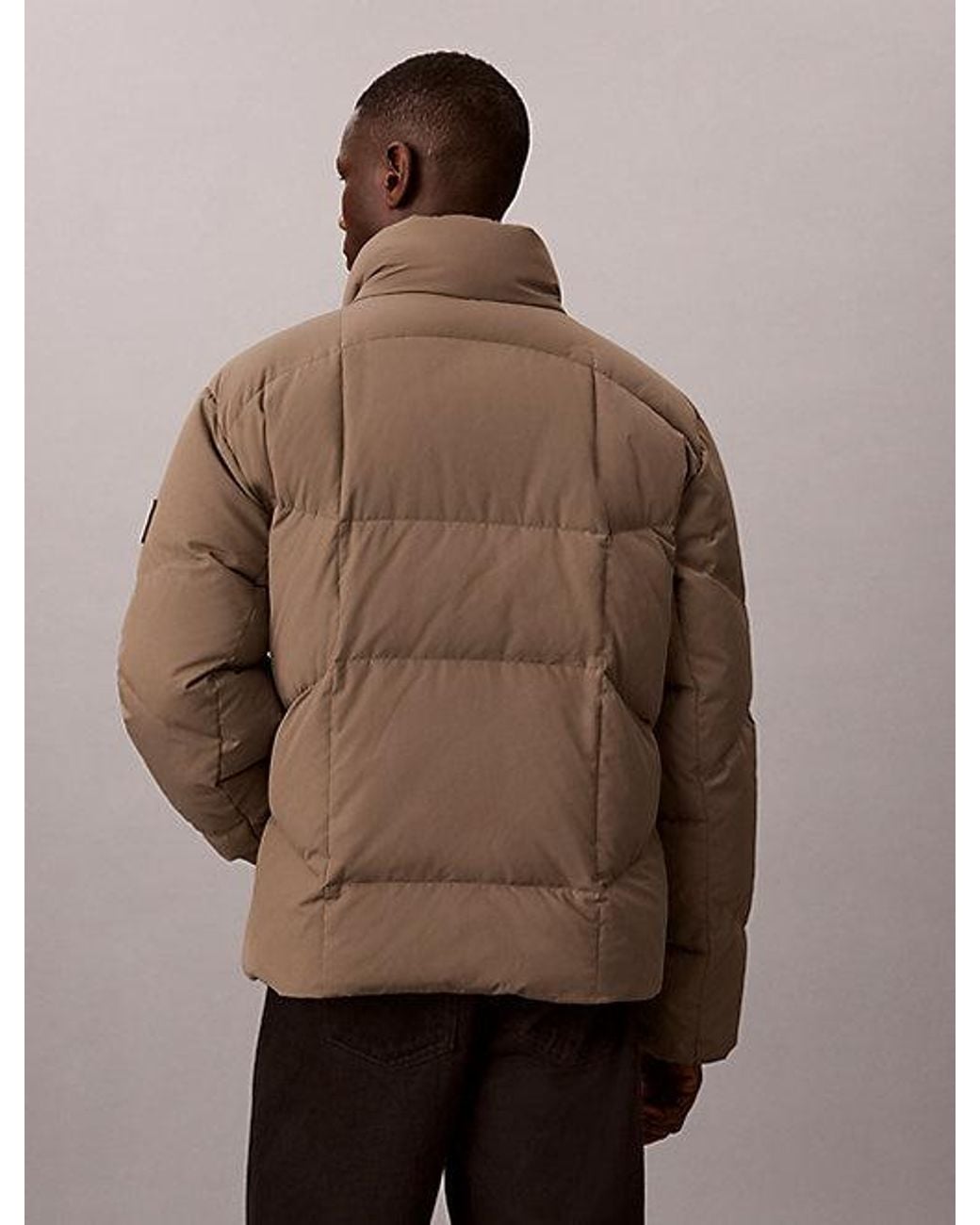 Calvin Klein Natural Jeans Relaxed Quilted Down Puffer Jacket for men