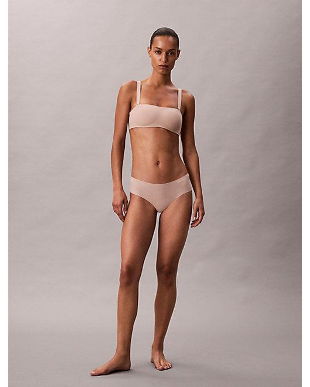 Calvin Klein Natural Strapless Bandeau Bra Perfectly Fit Solution