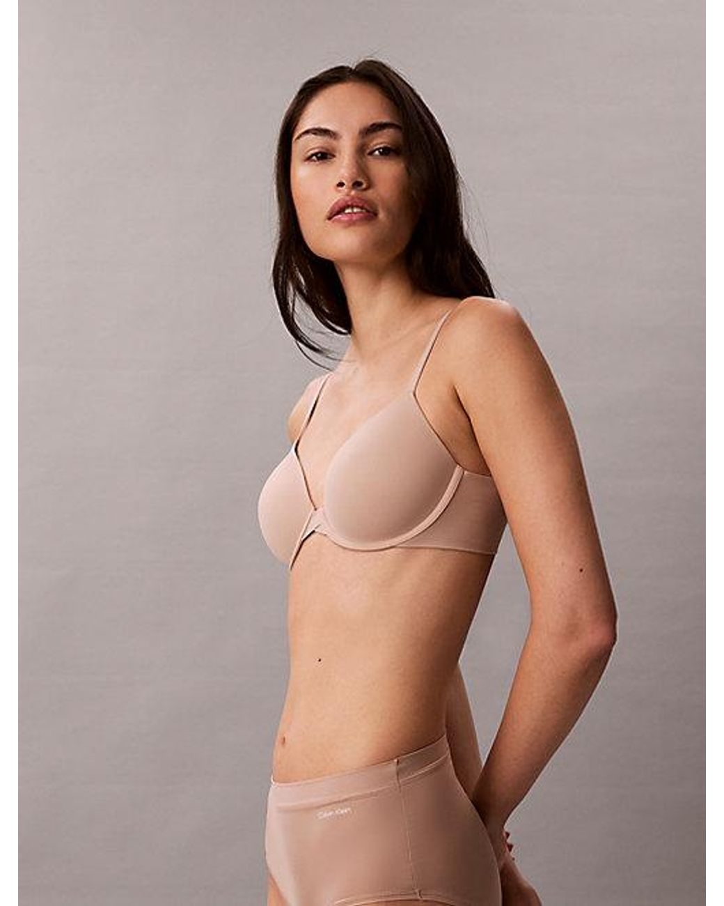 Calvin Klein Brown Lightly Lined Full Coverage T-Shirt Bra Perfectly Fit