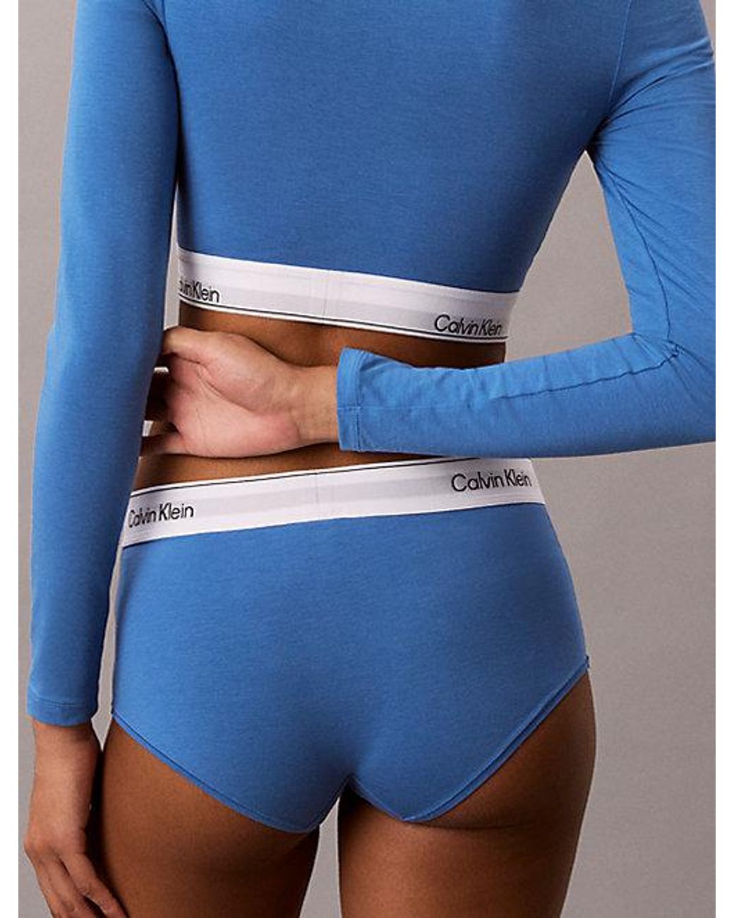 Calvin Klein Blue Boy Shorts Icon Cotton Modal