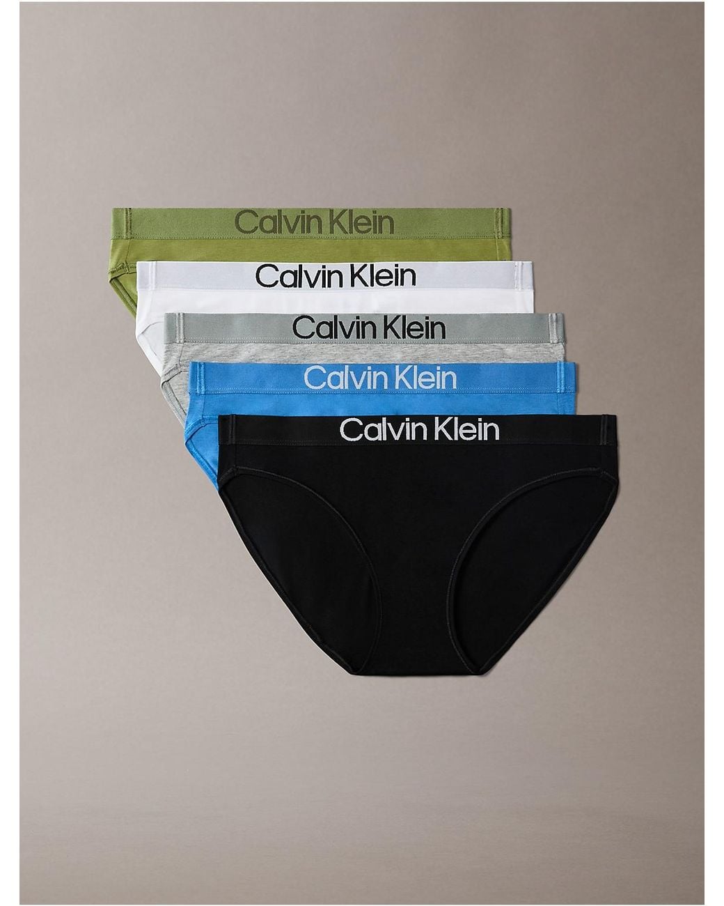 Calvin Klein Multicolor 5 Pack Bikini Briefs Extra Soft Cotton Stretch