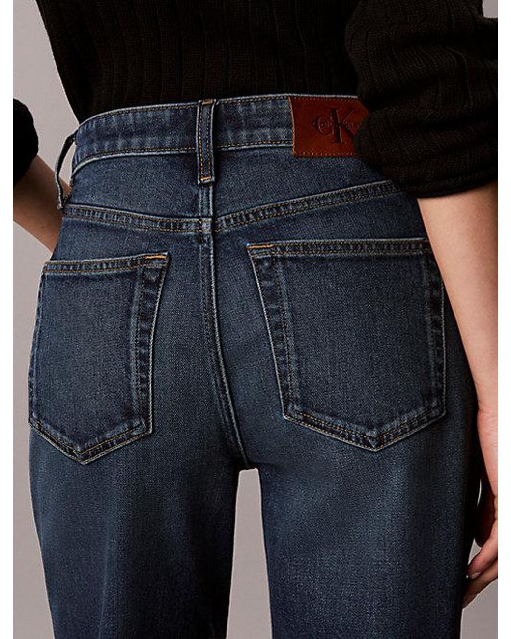 Calvin Klein Multicolor Jeans High Rise Straight Jeans