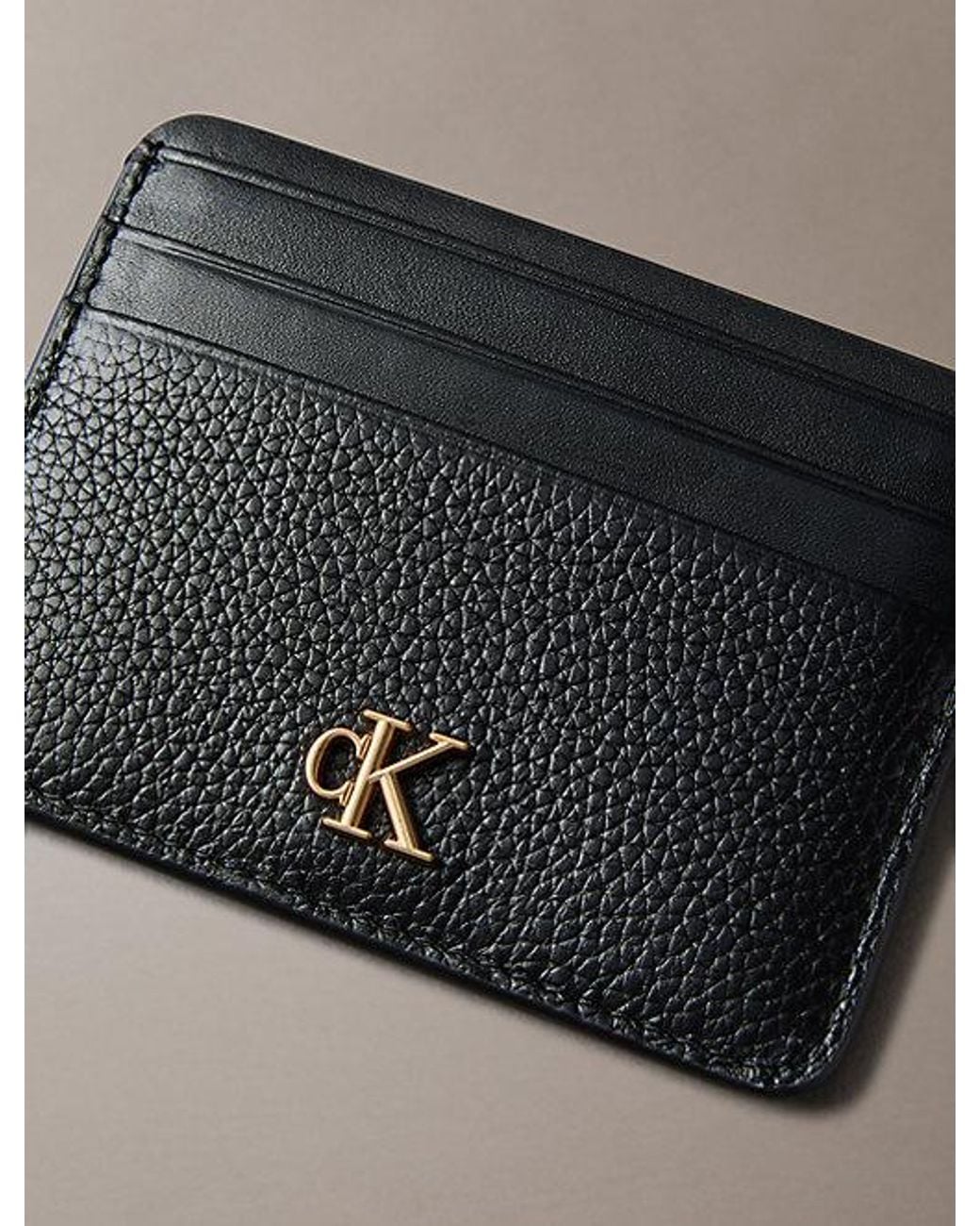 Calvin Klein Multicolor Leather Rfid Monogram Cardholder