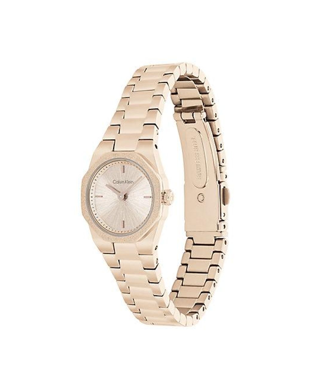 Calvin Klein White Sculpted Geometric Bracelet Watch