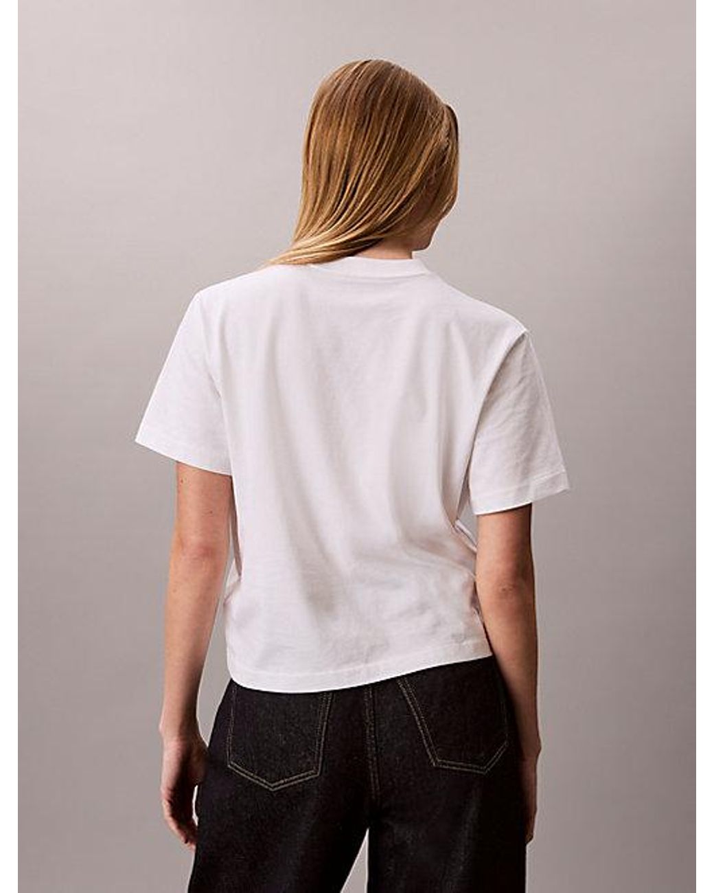 Calvin Klein Multicolor Jeans Relaxed Script Logo T-Shirt