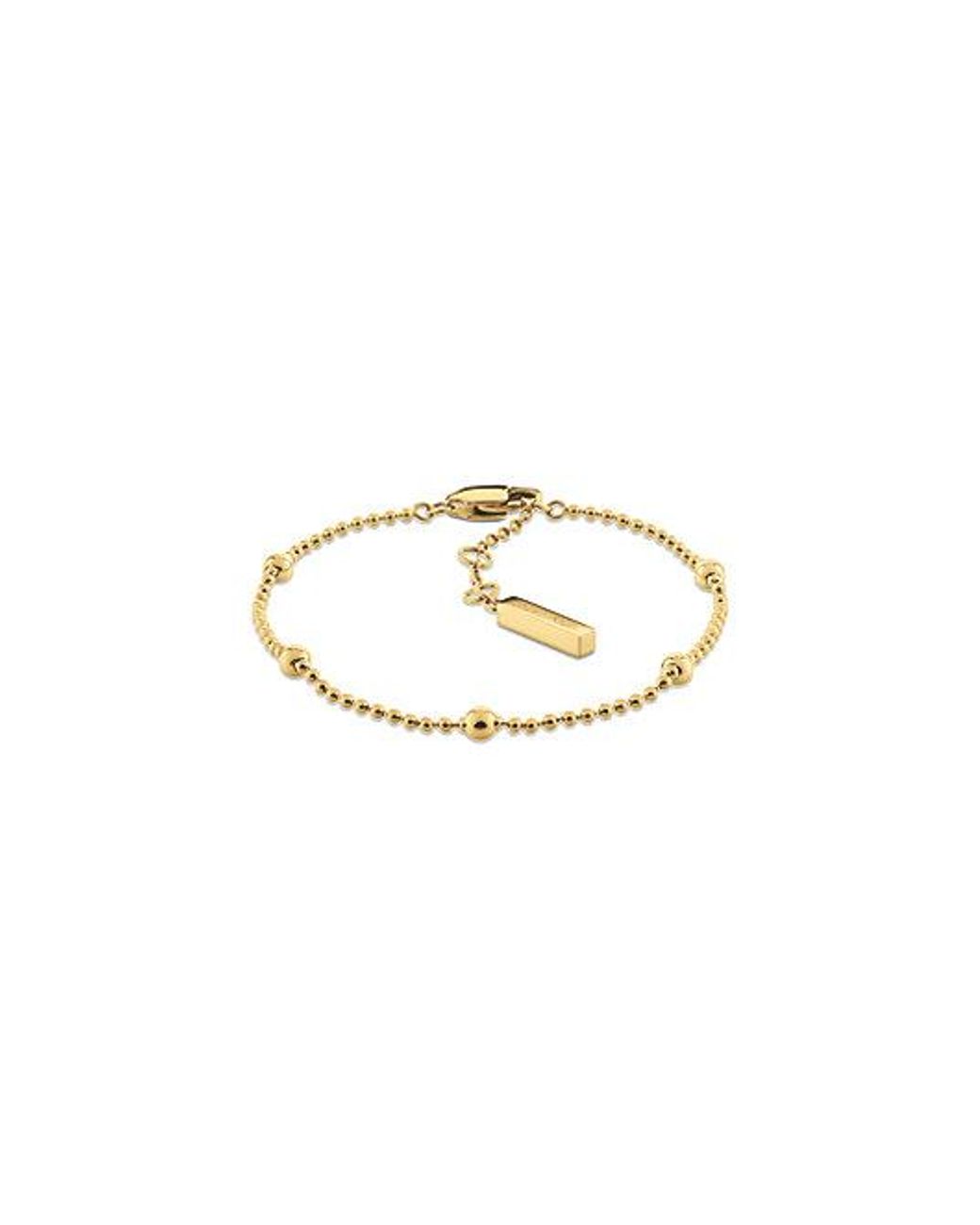 Calvin Klein White Jeans 2 -Piece Layered Bracelet Set