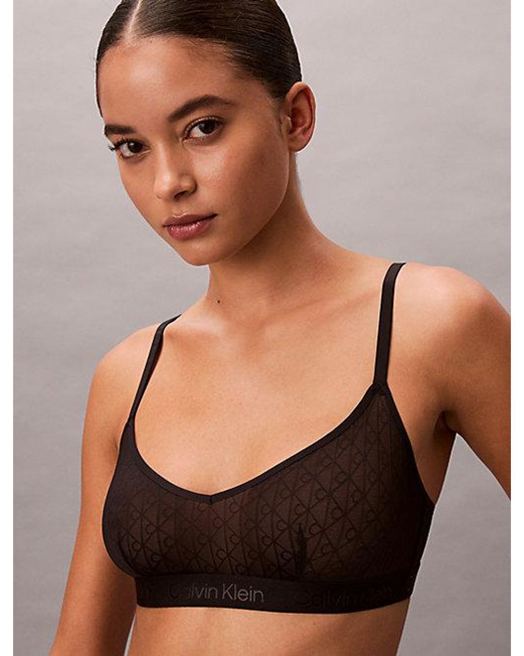 Calvin Klein Bralette in het Black