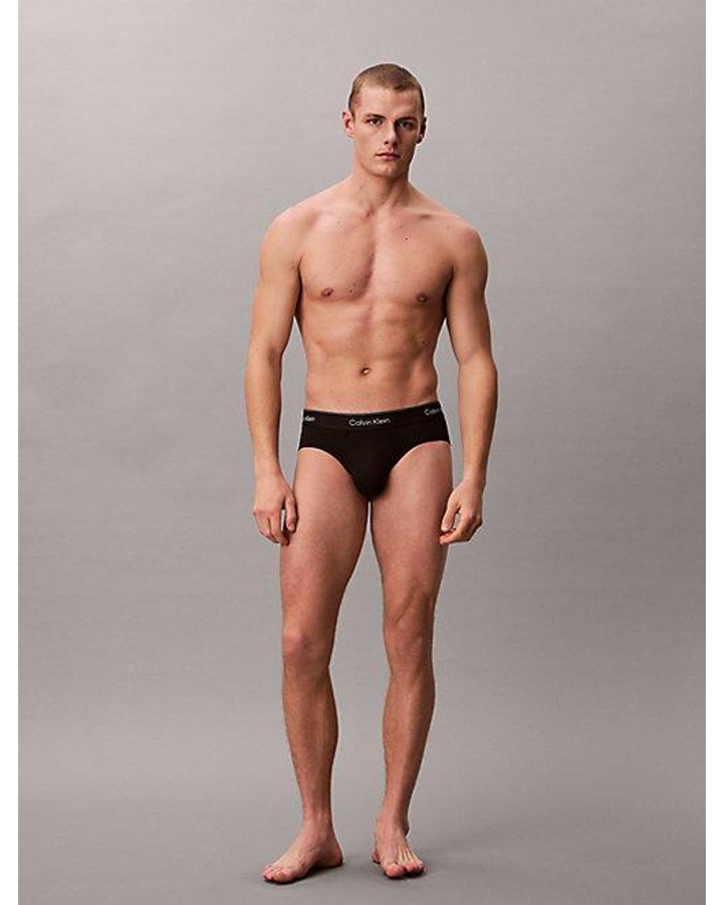 Calvin Klein Blue 3 Pack Hip Briefs for men
