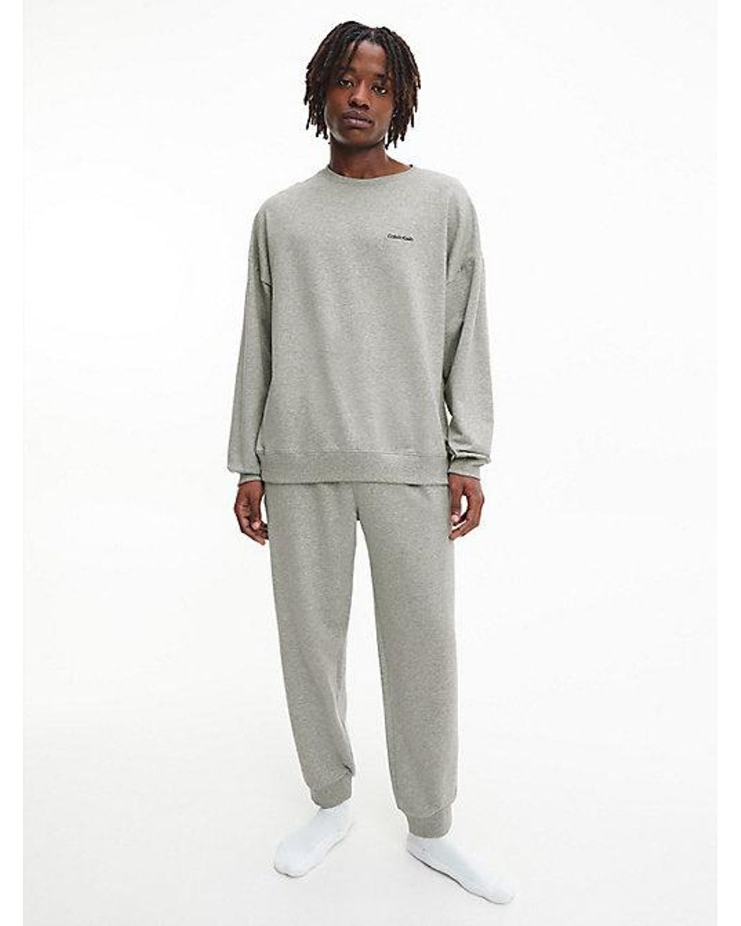 Calvin Klein Gray Lounge Sweatshirt Modern Cotton for men