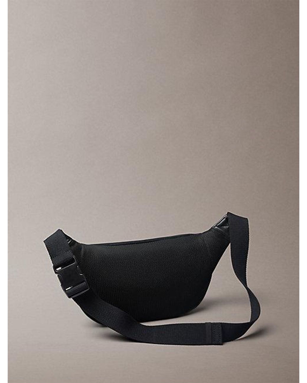 Calvin Klein Gray Water Repellent Logo Jacquard Bum Bag for men