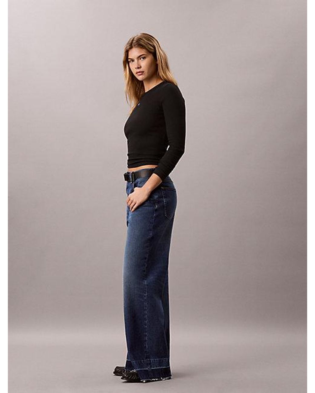 Calvin Klein Blue Jeans Wide Leg Jeans
