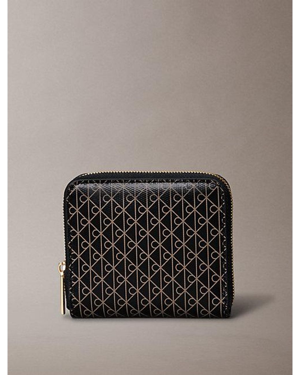 Calvin Klein Multicolor Rfid Square Zip Around Logo Wallet