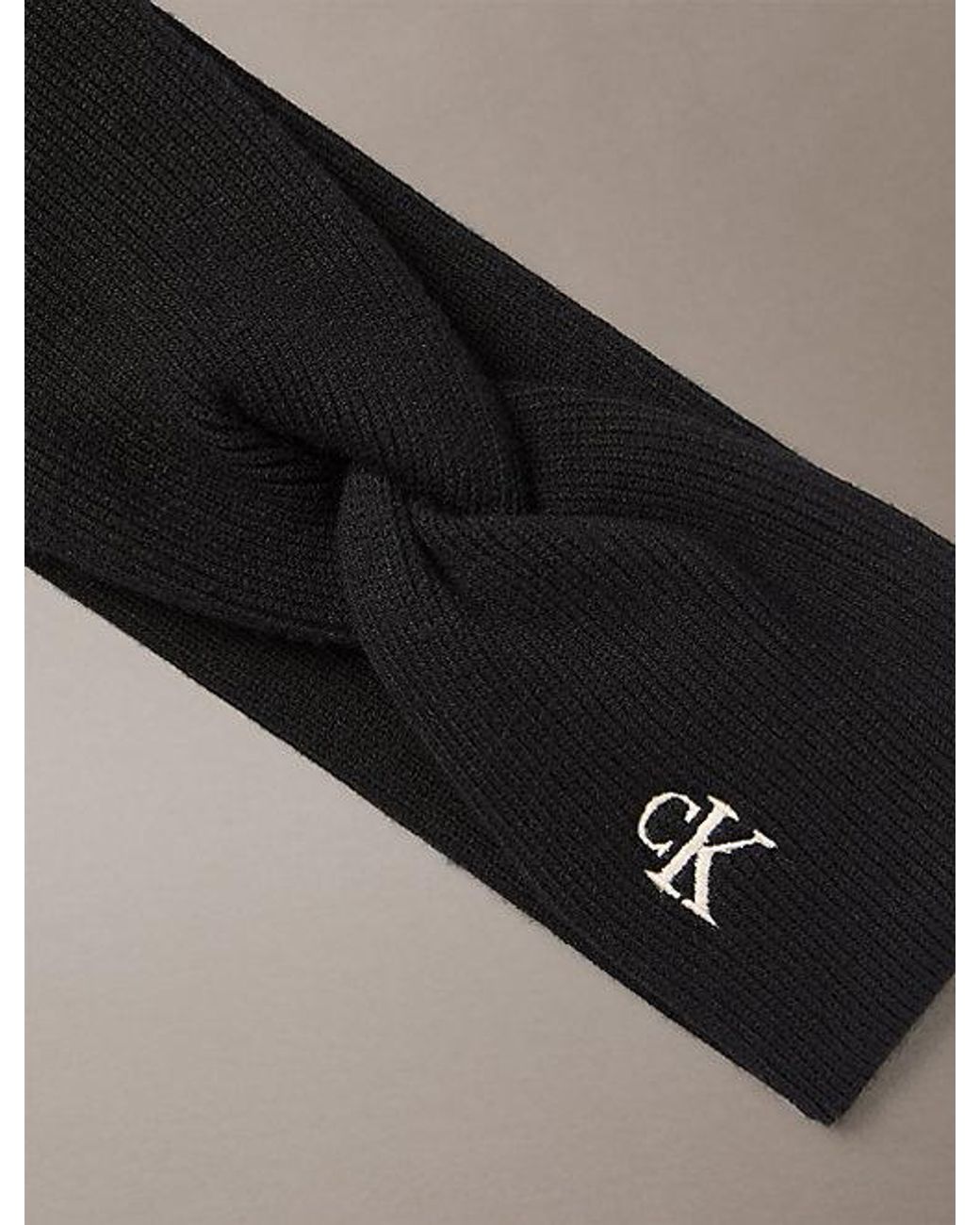 Calvin Klein Black Soft Twist Headband