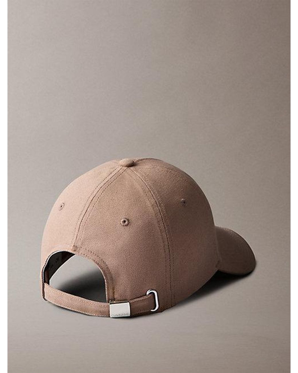 Calvin Klein Natural Cotton Canvas Logo Cap for men