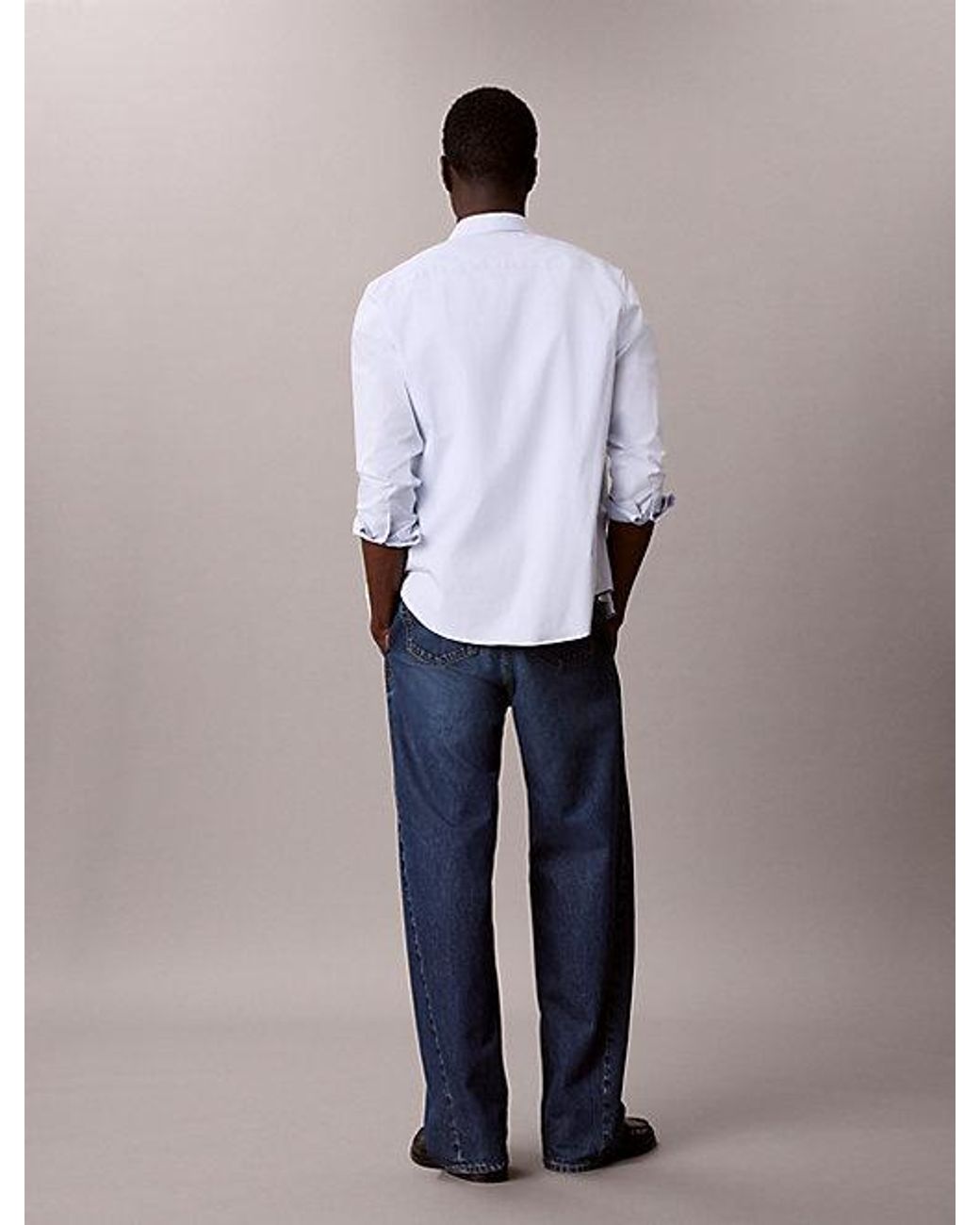 Calvin Klein Barrel Jeans in het Blue voor heren