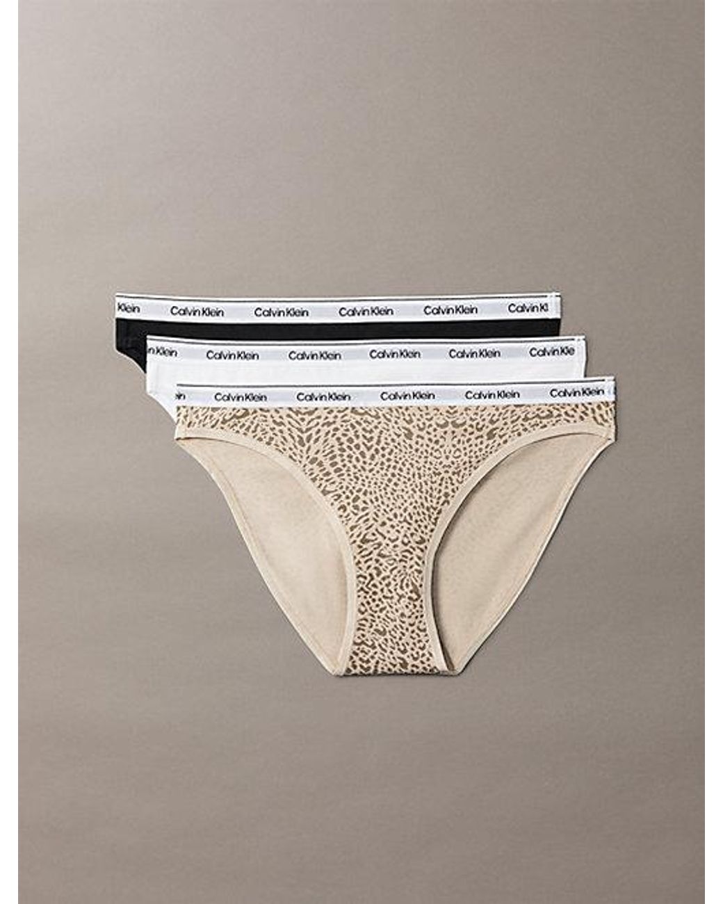 Calvin Klein 3-Pack Slips in het Gray