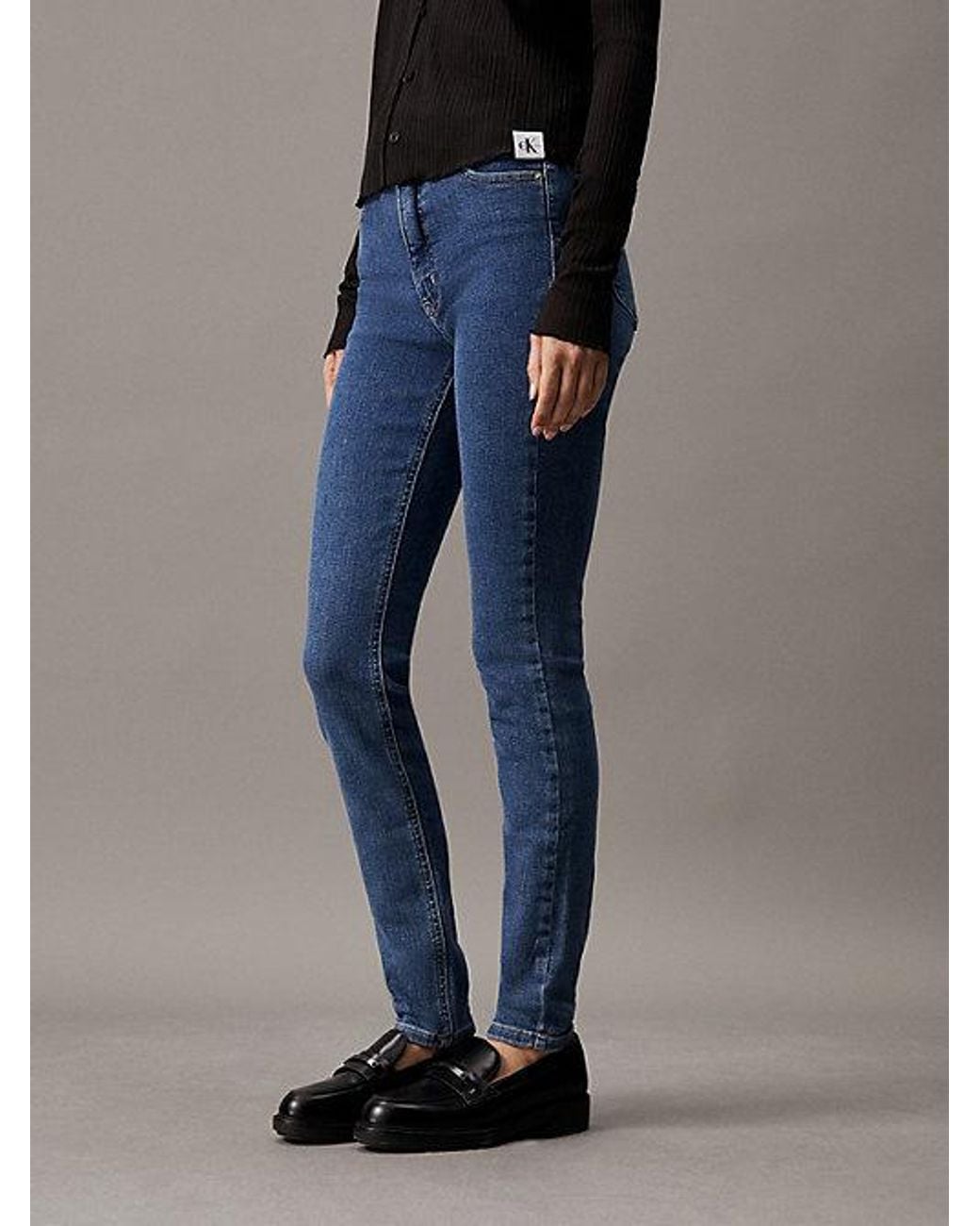 Calvin Klein Blue Jeans High Rise Skinny Jeans
