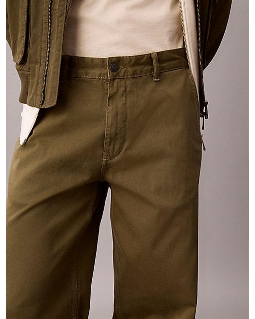 Calvin Klein Natural Jeans Baggy Chino Pants for men