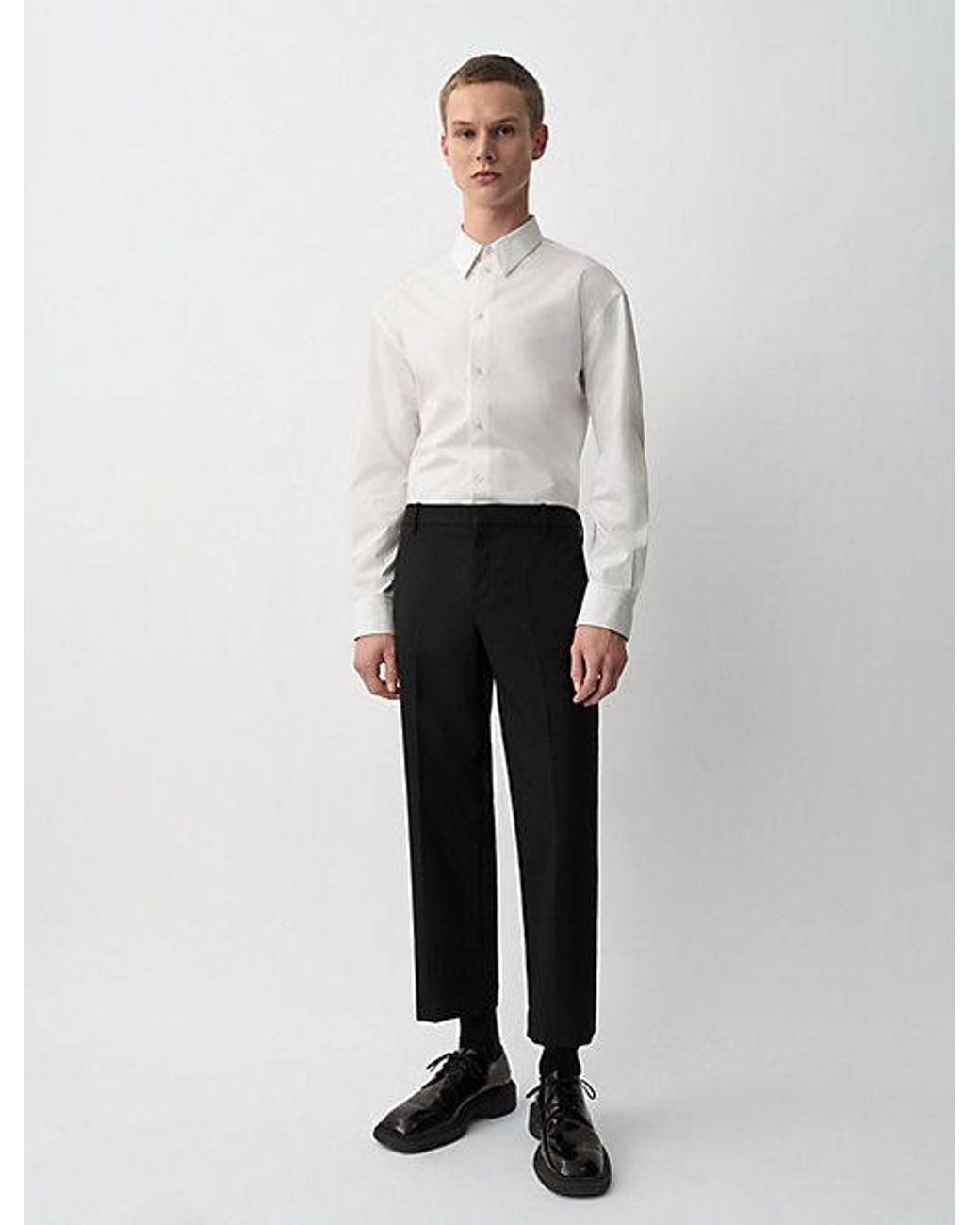 Calvin Klein Alfred Slim Button-Down Overhemd in het White voor heren