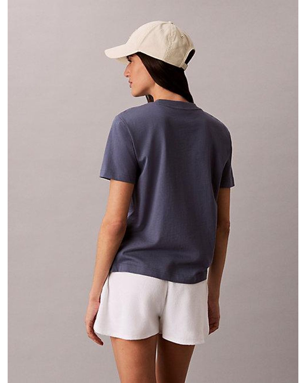 Calvin Klein Purple Classic Cotton Logo T-Shirt
