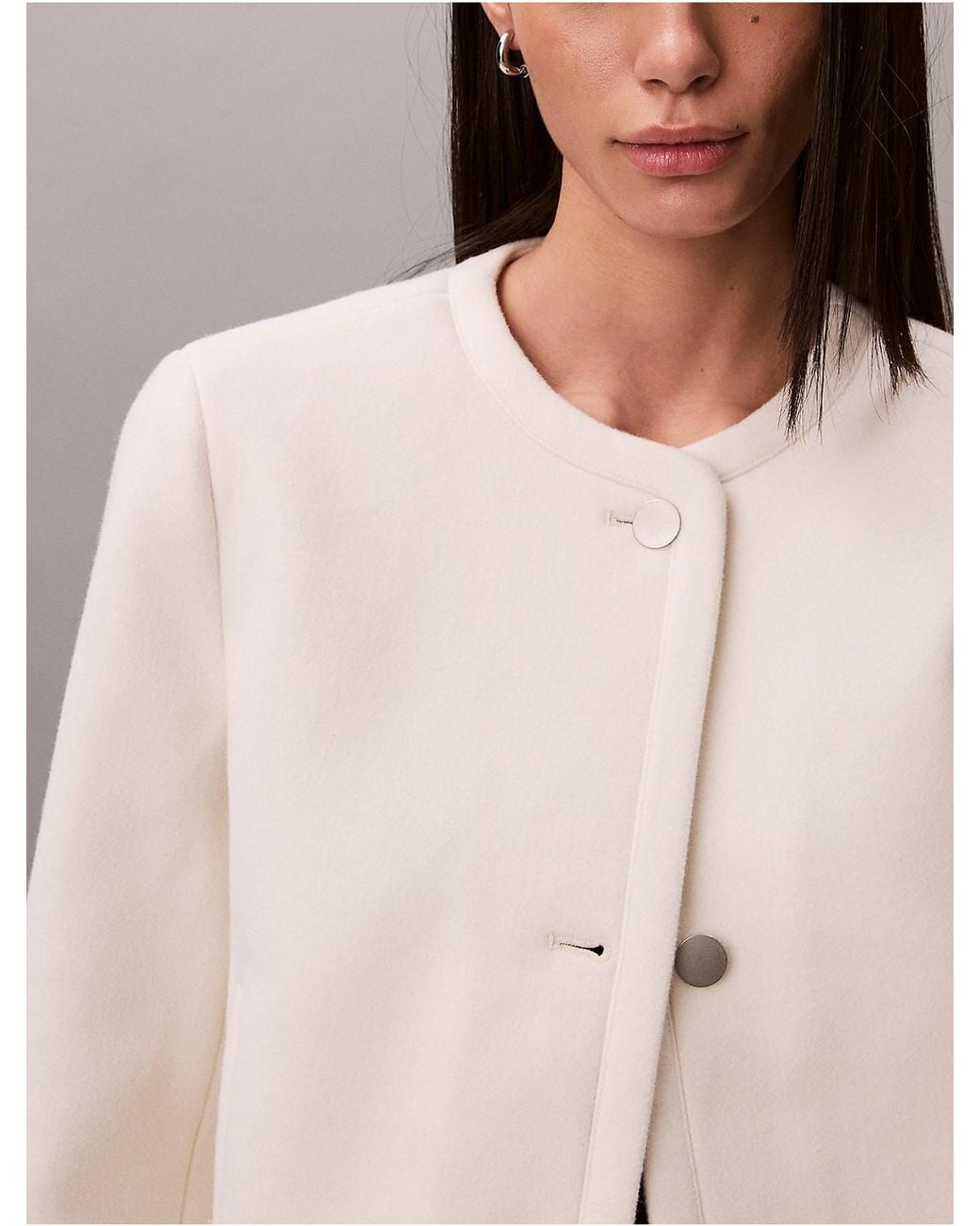 Calvin Klein Multicolor Structured Collarless Jacket