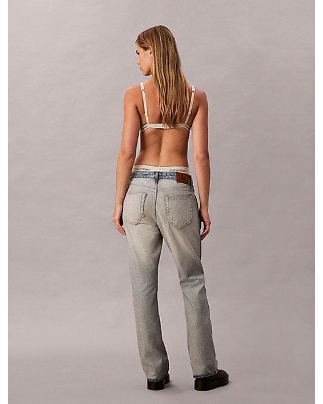 Calvin Klein Natural Jeans Selvedge Relaxed Bootcut Jeans