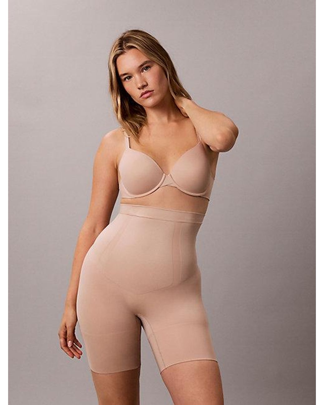 Calvin Klein Natural High Waisted Shapewear Shorts Perfectly Fit Secure Sculpt Shapewear