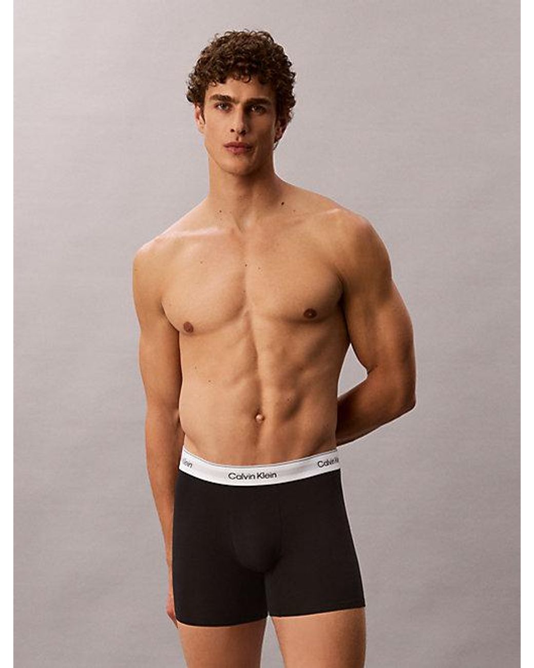 Calvin Klein White 3 Pack Boxer Briefs for men