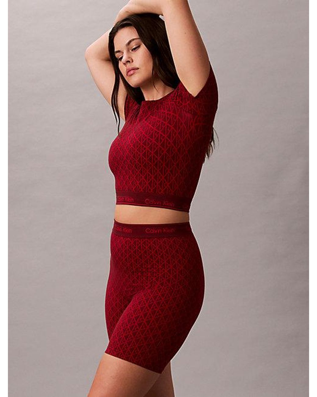 Calvin Klein Shapewear Shorts in het Red