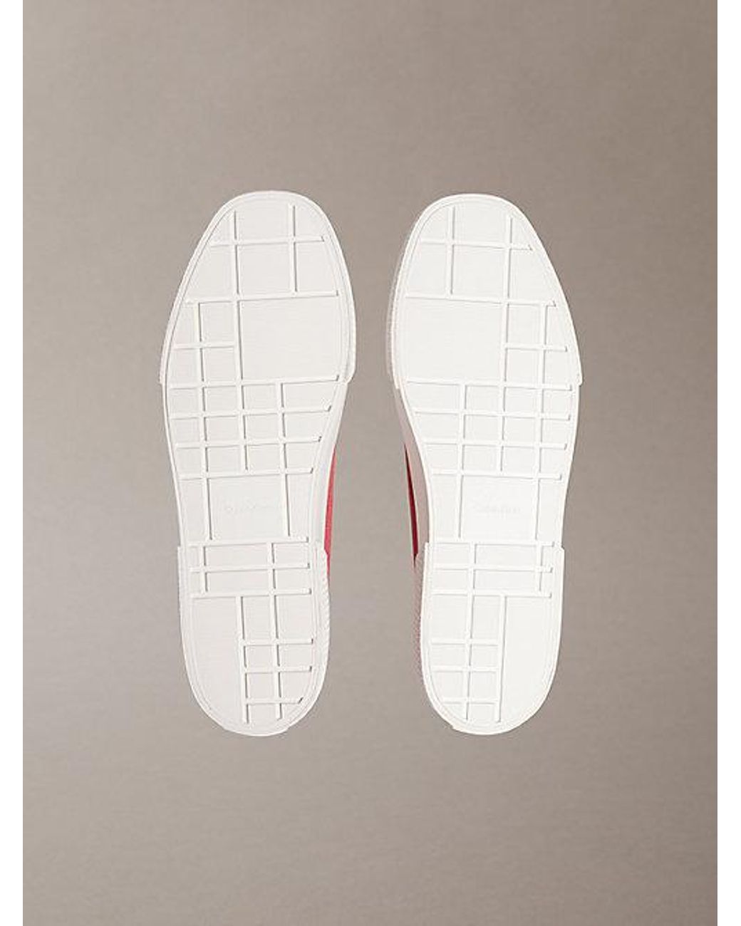 Calvin Klein Pink Ck Leo Canvas Logo Trainers for men
