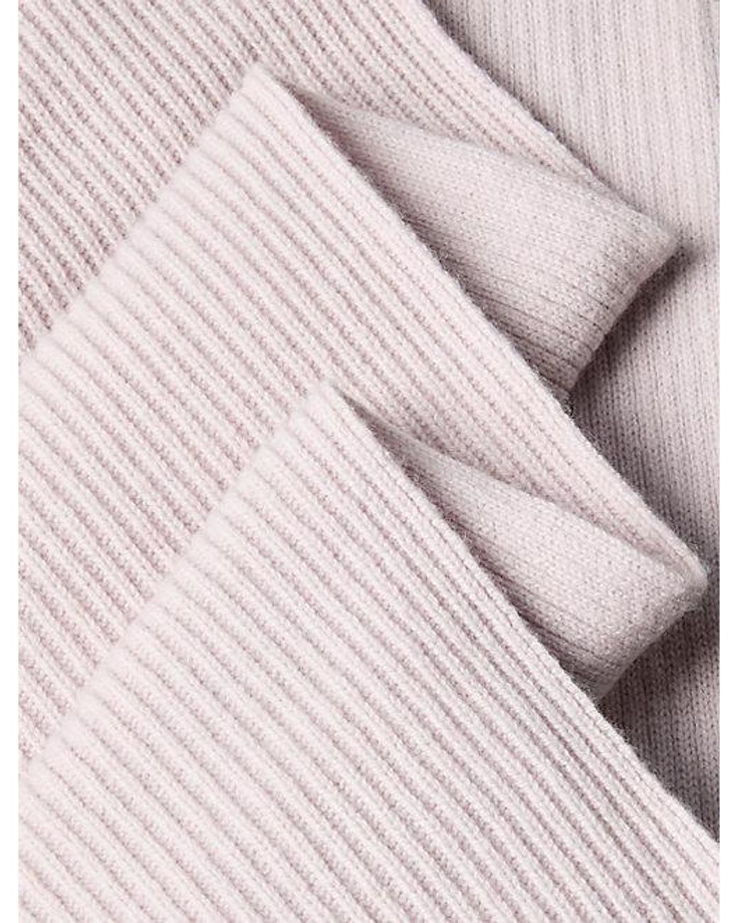 Calvin Klein Pink Wool Blend Monogram Scarf