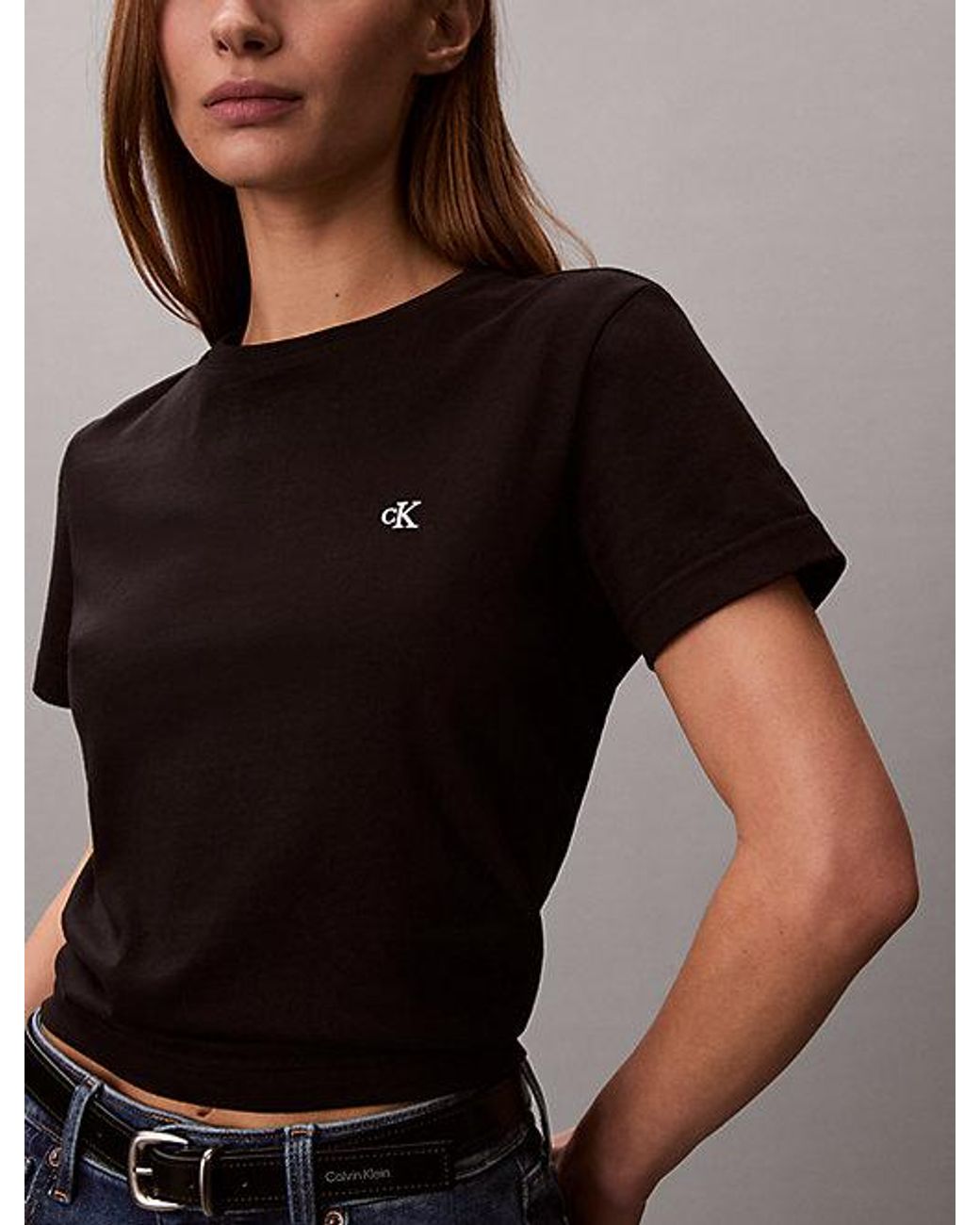 Calvin Klein Black Jeans Monogram T-Shirt