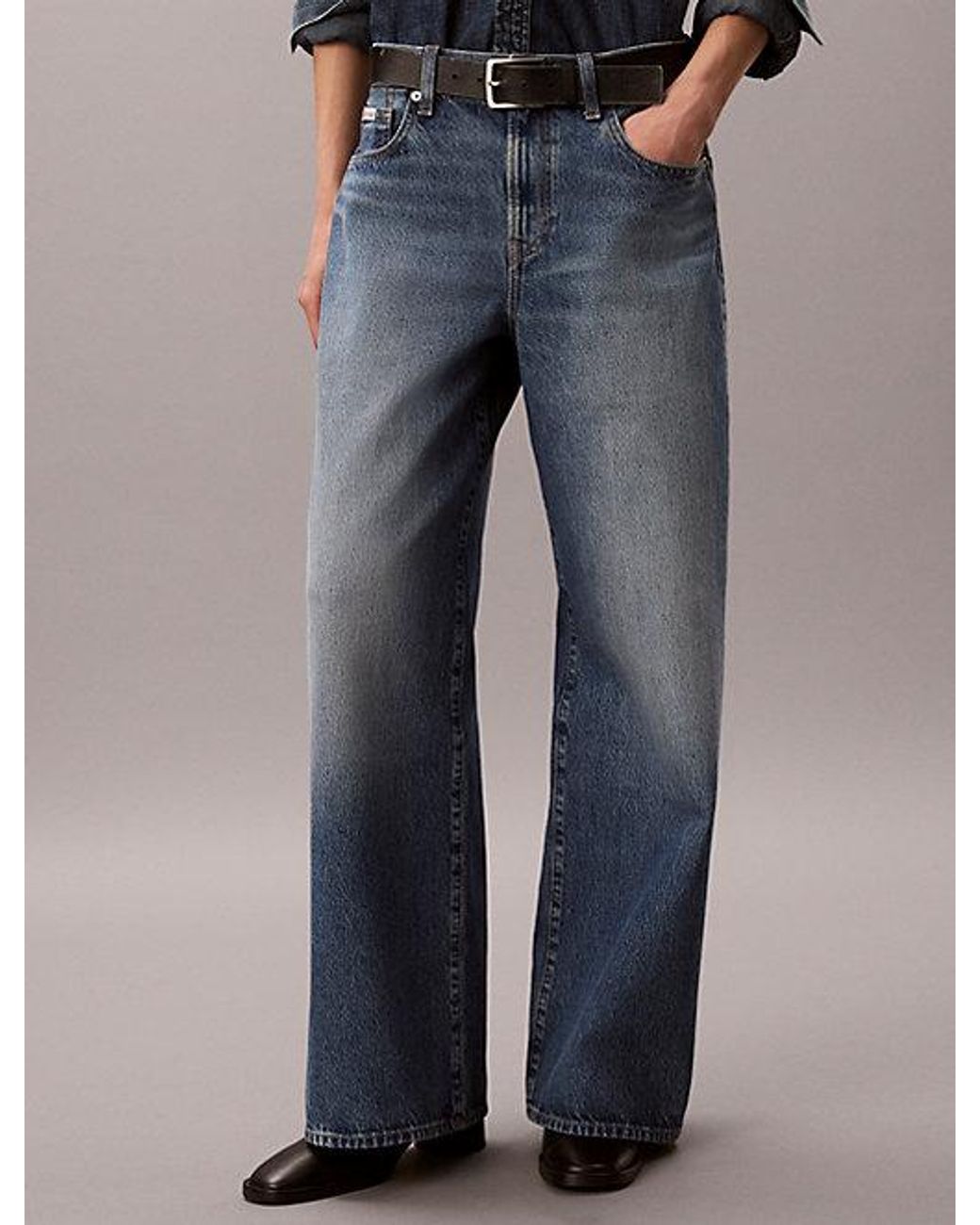 Calvin Klein Blue Jeans Wide Leg Jeans